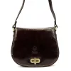  Dámska hnedá kožená crossbody kabelka Florence 59 24 x 19 x 9 cm