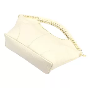    Dámska kožená kabelka Camilla 10.003 MN béžovej farby 42 x 23 x 10 cm