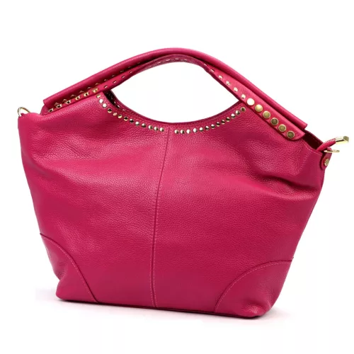  Dámska kožená kabelka Camilla PREMIUM 10.003 DOLLARO magenta 48 x 30 x 12 cm