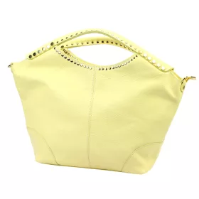    Dámska kožená kabelka Camilla PREMIUM 10.003 DOLLARO svetložltá 48 x 30 x 12 cm