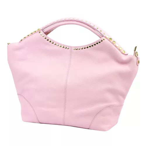  Dámska kožená kabelka Camilla PREMIUM 10.003 DOLLARO púdrovej farby 48 x 30 x 12 cm