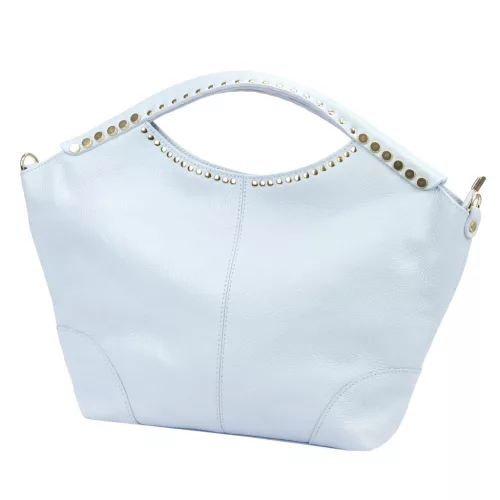 Camilla PREMIUM 10.003 DOLLARO kék női bőr kézitáska 48 x 30 x 12 cm