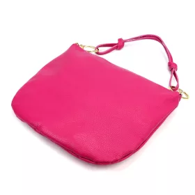    Dámska kožená kabelka Luka 26-104 magenta s bočným popruhom
