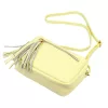 Luka 20-030 halvány sárga női bőr oldaltáska 21 x 15 x 8 cm