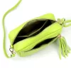Luka 20-030  neon zöld női bőr oldaltáska 21 x 15 x 8 cm