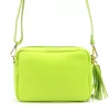 Luka 20-030  neon zöld női bőr oldaltáska 21 x 15 x 8 cm
