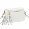 Luka 20-030 fehér női bőr oldaltáska 21 x 15 x 8 cm