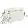 Luka 20-030 fehér női bőr oldaltáska 21 x 15 x 8 cm