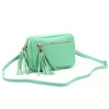 Luka 20-030 türkizzöld női bőr oldaltáska 21 x 15 x 8 cm