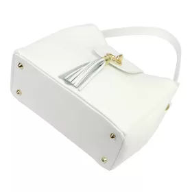    Dámska kožená kabelka cez rameno Luka 26-113 biela 30 x 24 x 13 cm