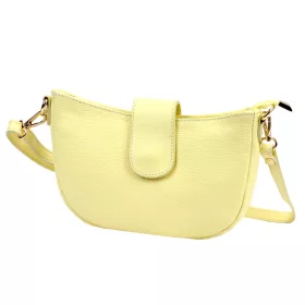   Dámska kožená kabelka Luka 26-102 DOLLARO svetložltá 26 x 16 x 7 cm