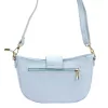 Luka 26-102 babakék női bőr oldaltáska 26 x 16 x 7 cm