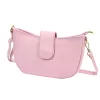 Luka 26-102 rózsaszín női bőr oldaltáska 26 x 16 x 7 cm