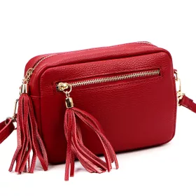   Luka 20-030 DOLLARO GOLD piros női bőr kézitáska 21 x 15 x 8 cm