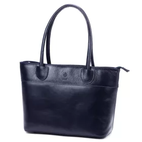   Dámska kožená kabelka Florence 12 v námorníckej modrej farbe 40 x 27 x 16 cm
