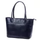 Dámska kožená kabelka Florence 12 v námorníckej modrej farbe 40 x 27 x 16 cm