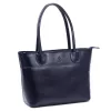 Dámska kožená kabelka Florence 12 v námorníckej modrej farbe 40 x 27 x 16 cm