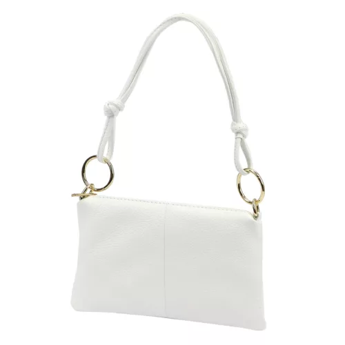 Luka 24-097 MN DOLLARO fehér női bőr kézitáska 25 x 16 x 3 cm