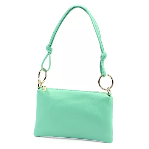 Luka 24-097 MN DOLLARO türkiz női bőr kézitáska 25 x 16 x 3 cm