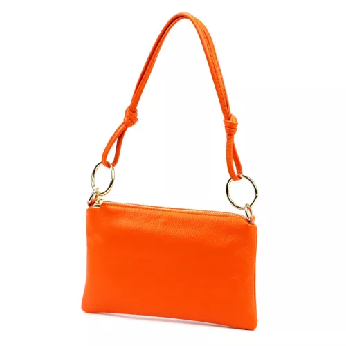 Luka 24-097 MN DOLLARO narancs női bőr kézitáska 25 x 16 x 3 cm