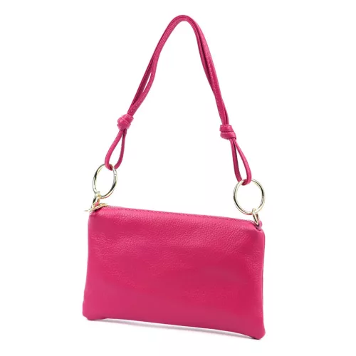 Luka 24-097 MN DOLLARO magenta női bőr kézitáska 25 x 16 x 3 cm