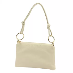   Luka 24-097 MN DOLLARO bézs női bőr kézitáska 25 x 16 x 3 cm