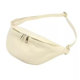    Dámska kožená kabelka Luka 26-090 DOLLARO béžovej farby 33 x 15 x 11 cm