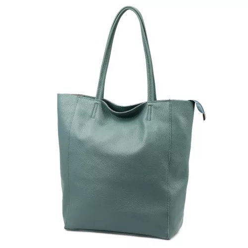Luka 26-084 DOLLARO türkiz női bőr kézitáska 40 x 37 x 13 cm