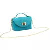 Luka 26-106 DOLLARO türkiz női bőr kézitáska 19 x 13 x 9 cm
