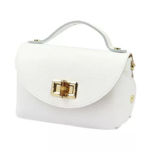 Luka 26-106 DOLLARO fehér női bőr kézitáska 19 x 13 x 9 cm