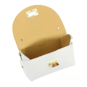   Luka 26-106 DOLLARO fehér női bőr kézitáska 19 x 13 x 9 cm