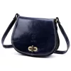 Dámska kožená crossbody kabelka Florence 59 v tmavomodrej farbe 24 x 19 x 9 cm