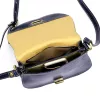  Dámska kožená crossbody kabelka Florence 59 v tmavomodrej farbe 24 x 19 x 9 cm