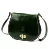  Dámska kožená crossbody kabelka Florence 59 zelená 24 x 19 x 9 cm