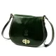  Dámska kožená crossbody kabelka Florence 59 zelená 24 x 19 x 9 cm