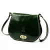  Dámska kožená crossbody kabelka Florence 59 zelená 24 x 19 x 9 cm