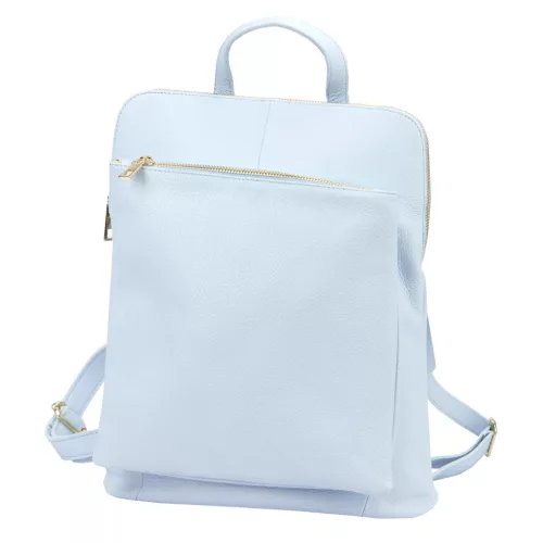  Dámsky batoh z hovädzej kože Luka 26-112 DOLLARO modrý 31 x 37 x 13 cm