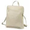  Dámsky béžový ruksak z hovädzej kože Luka 26-112 DOLLARO 31 x 37 x 13 cm