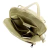  Dámsky béžový ruksak z hovädzej kože Luka 26-112 DOLLARO 31 x 37 x 13 cm