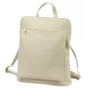  Dámsky béžový ruksak z hovädzej kože Luka 26-112 DOLLARO 31 x 37 x 13 cm