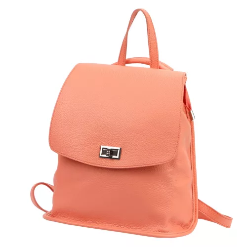  Dámsky batoh z hovädzej kože Luka 24-075 DOLLARO fialovej farby 31 x 29 x 12 cm