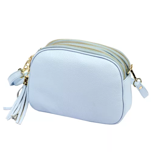 Luka 26-035 DOLLARO kék női bőr kézitáska 23 x 16 x 9 cm