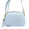 Luka 26-035 DOLLARO kék női bőr kézitáska 23 x 16 x 9 cm
