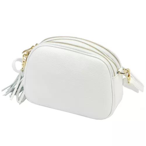 Luka 26-035 DOLLARO fehér női bőr kézitáska 23 x 16 x 9 cm