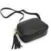Luka 26-035 fekete női bőr oldaltáska 23 x 16 x 9 cm