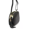 Luka 26-035 fekete női bőr oldaltáska 23 x 16 x 9 cm