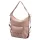 Dámska kožená kabelka Patrizia 19-001 ružovej farby 33 x 34 x 16 cm
