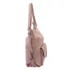  Dámska kožená kabelka Patrizia 19-001 ružovej farby 33 x 34 x 16 cm