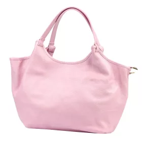    Dámska kožená kabelka cez rameno Luka 26-031 ružová, s bočným popruhom 42 x 26 x 13 cm