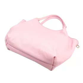    Dámska kožená kabelka cez rameno Luka 26-031 ružová, s bočným popruhom 42 x 26 x 13 cm